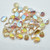 5x7mm Pip Crystal Lemon Rainbow Czech Glass, 25 Beads