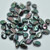 5x7mm Pip Jet Full Apricot Medium Czech Glass, 25 Beads