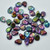 5x7mm Pip Crystal Magic Blue Czech Glass, 25 Beads