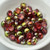 20 Beads - Cabochon 6mm 2-Hole Magic Apple, Czech Glass