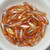 5x16mm Dagger Crystal Apricot Medium, 25 Beads Czech Glass