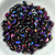 50 Beads - GemDuo Mini 4x6mm Two Hole Jet Full Sliperit Czech Glass