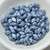 40 Beads - Gemduo Two Hole Beads Chalk Baby Blue Luster, Czech Glass Beads