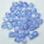 Ginko 7.5mm x 7.5mm 2-hole Confetti Splash Indigo, 35 Beads