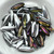 5x16mm Dagger Crystal Heliotrope, 25 Beads Czech Glass