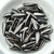 5x16mm Dagger Crystal Full Chrome, 25 Beads Czech Glass