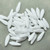 5x16mm Dagger Chalk White Matte, 25 Beads Czech Glass
