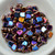 Ginko 7.5mm x 7.5mm 2-hole Jet Full Sliperit, 35 Beads