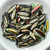 5x16mm Dagger Black Diamond Vitrail, 25 Beads Czech Glass