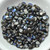 5x3mm Pinch Beads Crystal Graphite Rainbow, 100 Beads Czech Glass