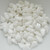 30 Beads- 5x8mm Amos® par Puca® Two Hole Drop Shape Opaque White Ceramic Look