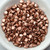 5x3mm Pinch Beads Matte Vintage Copper, 100 Beads Czech Glass