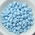 4x6mm Bell Flower Powdery Light Blue, 30 Beads Czech Glass