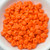 4x6mm Bell Flower Opaque Orange, 30 Beads Czech Glass