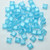 Wibeduo® 8x8mm 2-hole Crystal Blue Sparkle, 25 Beads Czech Glass