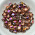 Wibeduo® 8x8mm 2-hole Crystal Sunset, 25 Beads Czech Glass