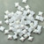 Wibeduo® 8x8mm 2-hole Chalk AB, 25 Beads Czech Glass