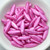5x16mm Dagger Marbled Pink Wash, 25 Beads Czech Glass