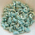 25 Beads - Arcos® par Puca® Paris - Opaque Blue Turquoise Splash - Czech Glass
