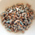 25 Beads - Arcos® par Puca® Paris - Opaque Blue Turquoise Tweedy - Czech Glass