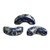 25 Beads - Arcos® par Puca® Paris - Opaque Dark Sapphire New Picasso - Czech Glass