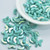 25 Beads - Arcos® par Puca® Paris Opaque Green Turquoise AB - Czech Glass