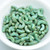 25 Beads - Arcos® par Puca® Paris Opaque Green Turquoise Travertin - Czech Glass