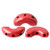 25 Beads - Arcos® par Puca® Paris - Opaque Light Coral Luster - Czech Glass