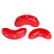 25 Beads - Arcos® par Puca® Paris - Opaque Grenadine - Czech Glass