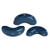 25 Beads - Arcos® par Puca® Paris - Opaque Curacao - Czech Glass