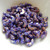 25 Beads - Arcos® par Puca® Paris Opaque Sapphire Tweedy - Czech Glass