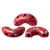 25 Beads - Arcos® par Puca® Paris Opaque Coral RedTweedy - Czech Glass