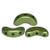 25 Beads - Arcos® par Puca® Paris Pastel Olivine - Czech Glass