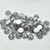 20 Beads - Baroque Cabochon 7mm 2-Hole Backlit Periwinkle, Czech Glass