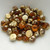 Baroque Cabochon 7mm 2-Hole (20 beads) Backlit Amber Topaz
