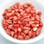 5x8mm Amos® par Puca® Two Hole Drop Shape (30 Beads) Opaque Coral Red Splash - Czech Glass