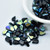 5x8mm Amos® par Puca® Two Hole Drop Shape (30 Beads) Jet AB - Czech Glass