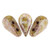 30 Beads - 5x8mm Amos® par Puca® Two Hole Drop Shape Opaque Mix Rose Gold Ceramic Look