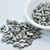 25 Beads - Arcos® par Puca® Paris Old Silver - Czech Glass