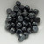 20 Beads - Baroque Cabochon 7mm 2-Hole - Jet Gunmetal
