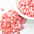 25 Beads - 7x5mm Bell Flower Cup Pastel Light Coral Czech Glass