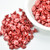 25 Beads - 7x5mm Bell Flower Cup Pastel Dark Coral Czech Glass