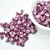 25 Beads - 7x5mm Bell Flower Cup Pastel Burgundy - Czech Glass