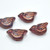 11x22 mm Bird - 2 Beads - Rosewood Copper Finish - Czech Glass
