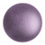 Cabochon Par Puca® 18mm - Metallic Matte Dark Plum - (1 Piece) Czech Glass Cab