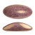 2 Pieces - Athos® Par Puca® Paris® 20x10mm - Opaque Mix Violet Gold Ceramic Look - Czech Glass Cab