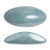 2 Pieces - Athos® Par Puca® Paris® 20x10mm - Opaque Blue Ceramic Look - Czech Glass Cab