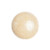 Cabochon Par Puca® 14mm - Opaque Beige Ceramic Look - (1 Piece) Czech Glass Cab