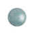 Cabochon Par Puca® 14mm - Opaque Blue Ceramic Look - (1 Piece) Czech Glass Cab