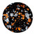 Cabochon Par Puca® 25mm - Jet Tweedy - (1 Piece) Czech Glass Cab